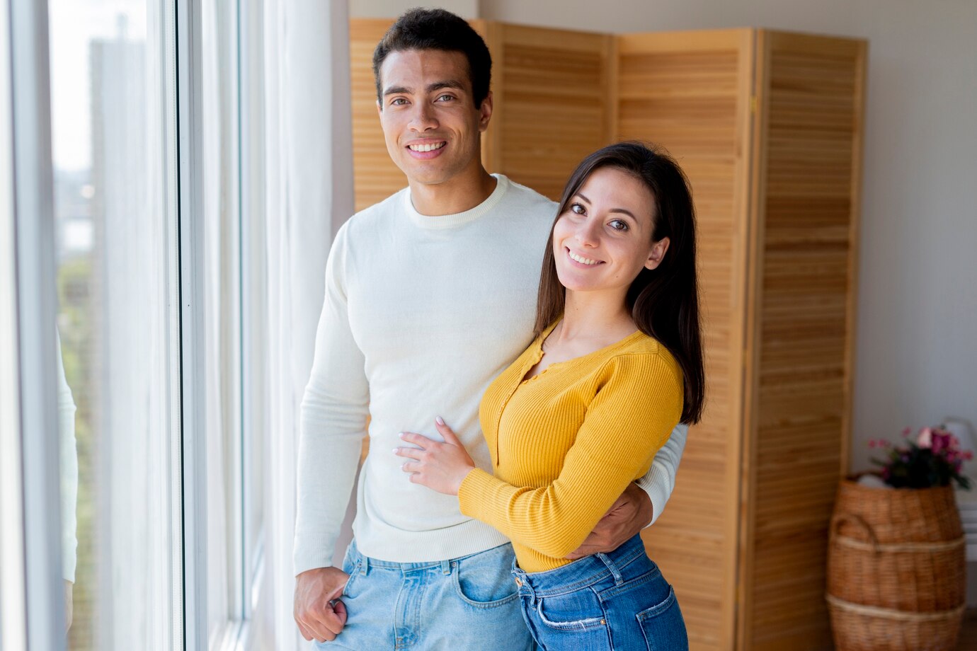front-view-lovely-couple-window_23-2148238896